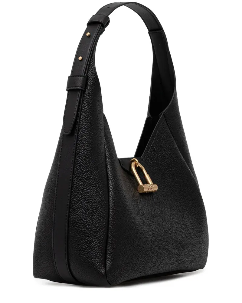 DKNY Karlie Schultertasche mit Schloss - Schwarz Schwarz