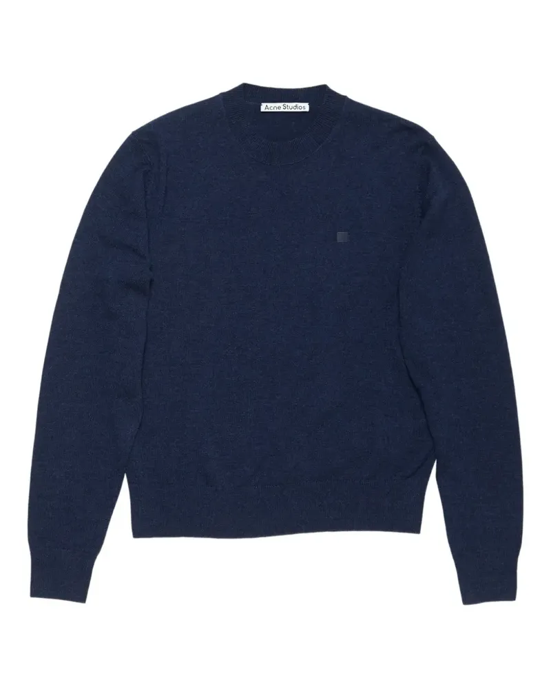 Acne Studios Pullover mit Logo-Patch - Blau Blau
