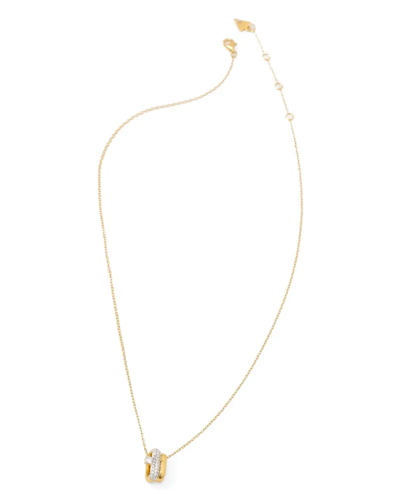 Guess interlocking-pendant necklace - Gold Gold