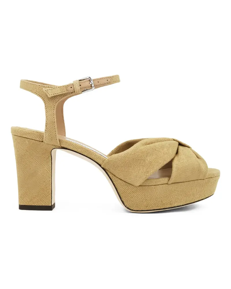 Jimmy Choo Heloise Sandalen 80mm - Nude Nude