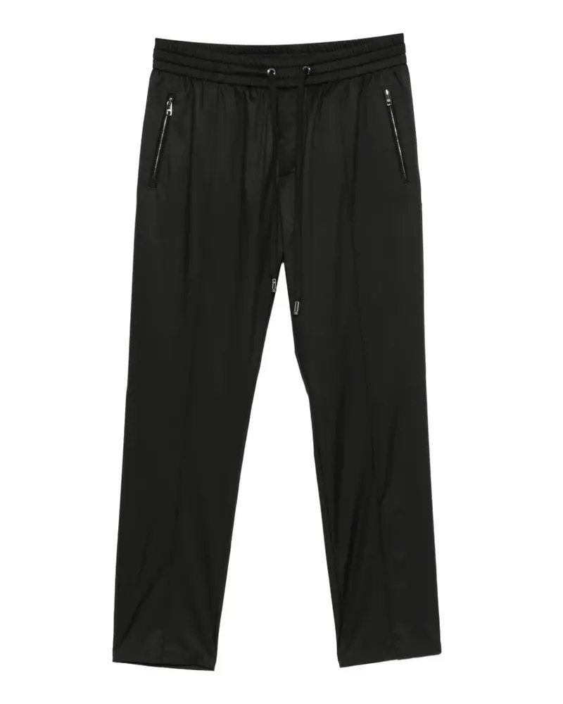 Dolce & Gabbana Hose mit Logo-Schild - Schwarz Schwarz