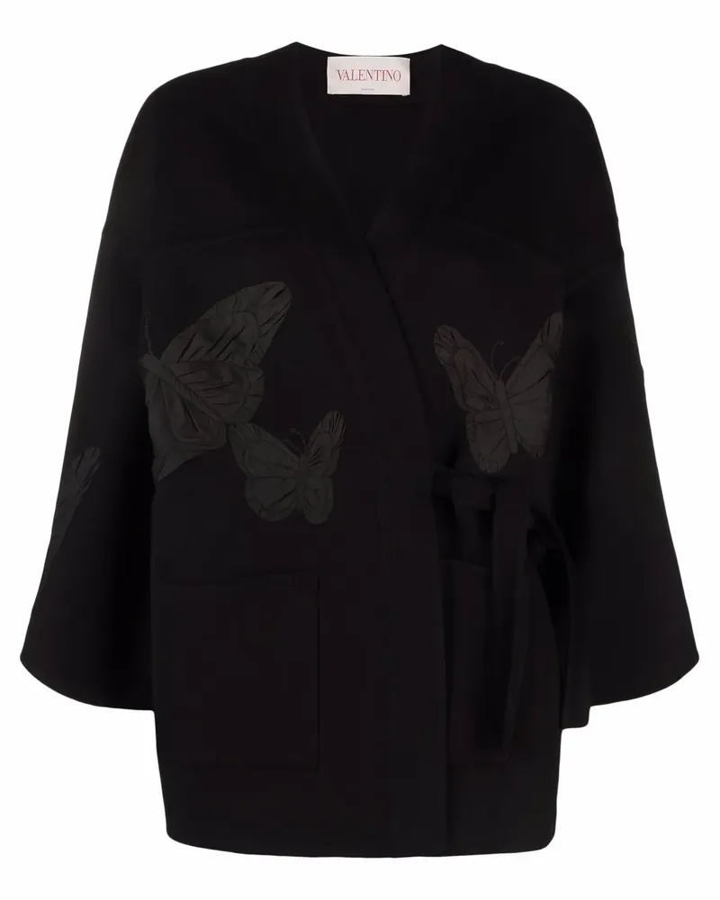 Valentino Garavani Bestickte Jacke - Schwarz Schwarz
