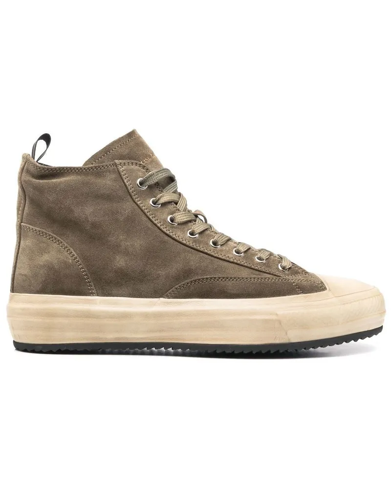 Officine Creative Italia High-Top-Sneakers aus Wildleder Grün