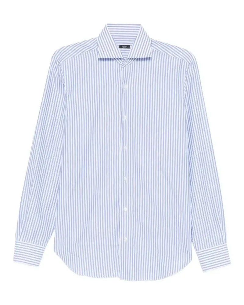 BARBA Gestreiftes Hemd - Blau Blau