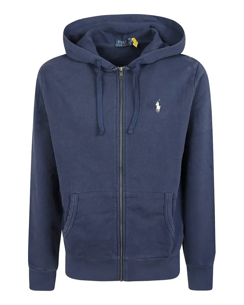 Ralph Lauren Kapuzenjacke mit Logo-Stickerei - Blau Blau