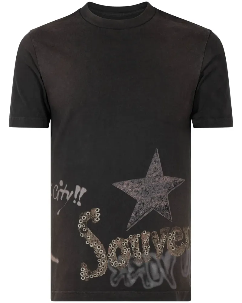 Travis Scott Utopia NYC "Circus Maximus Tour 2023" T-Shirt - Schwarz Schwarz