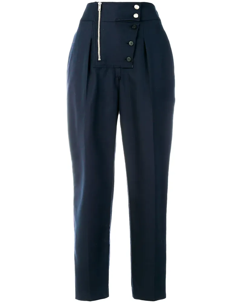 Calvin Klein high waisted trousers - Blau Blau