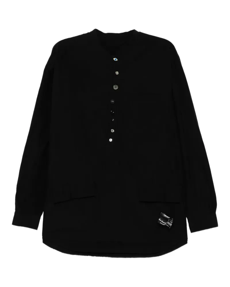Undercover Hemd mit Knopfdetail - Schwarz Schwarz