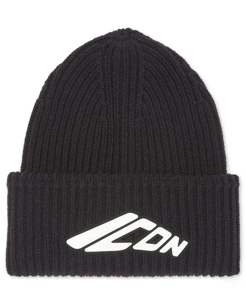 Dsquared2 Gestrickte Beanie - Schwarz Schwarz