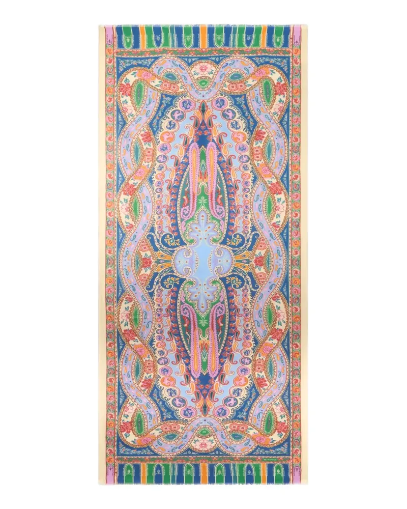 Etro Schal mit Paisleymuster - Grün Grün