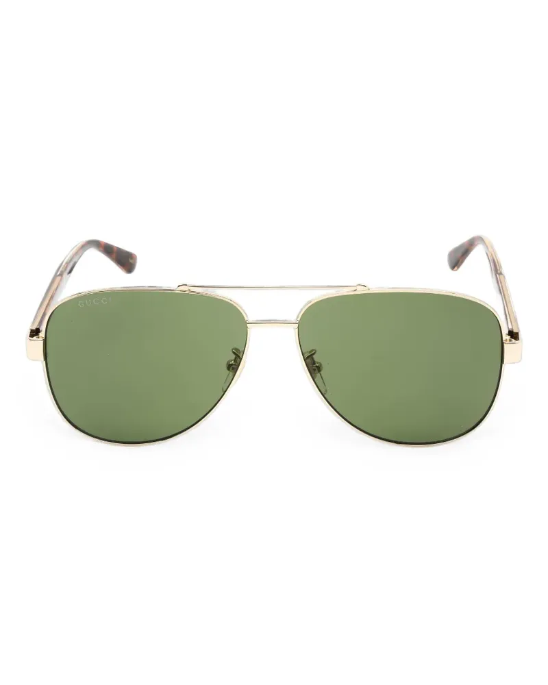 Gucci pilot-frame sunglasses - Gold Gold