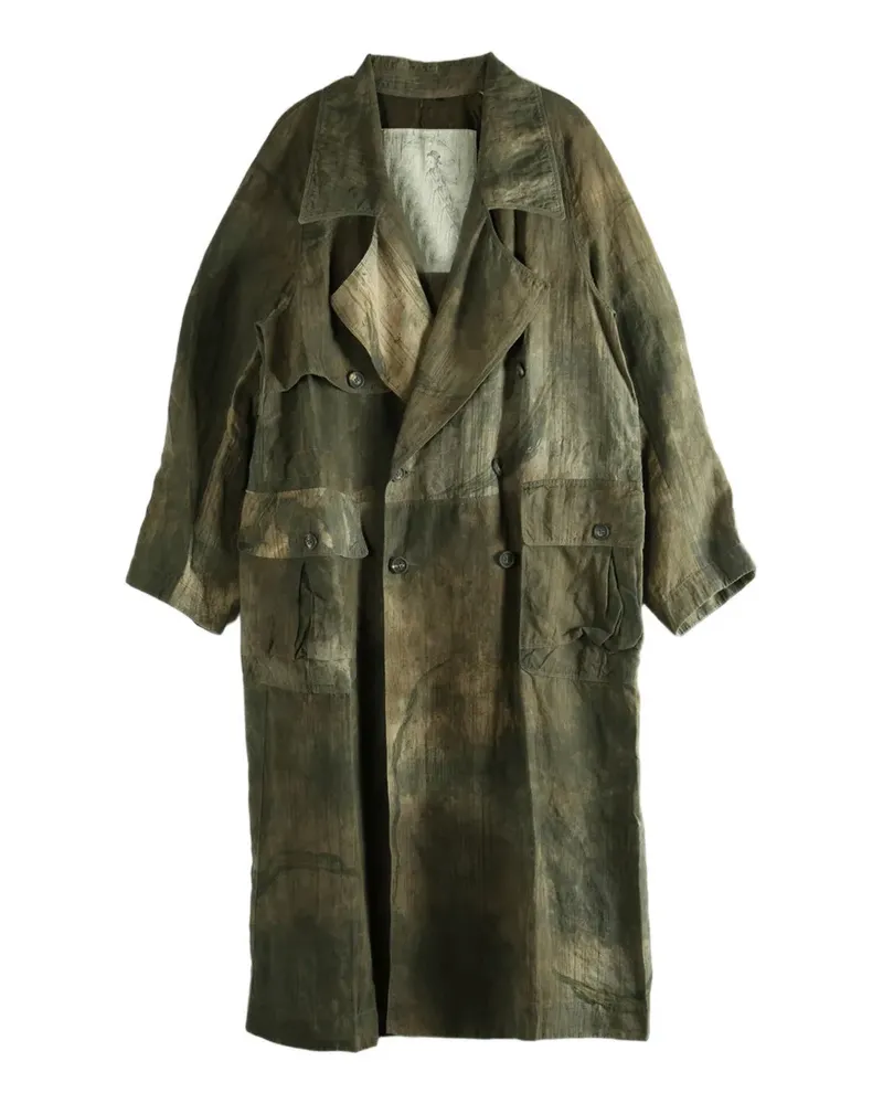 Ziggy Chen double-breasted coat - Grün Grün