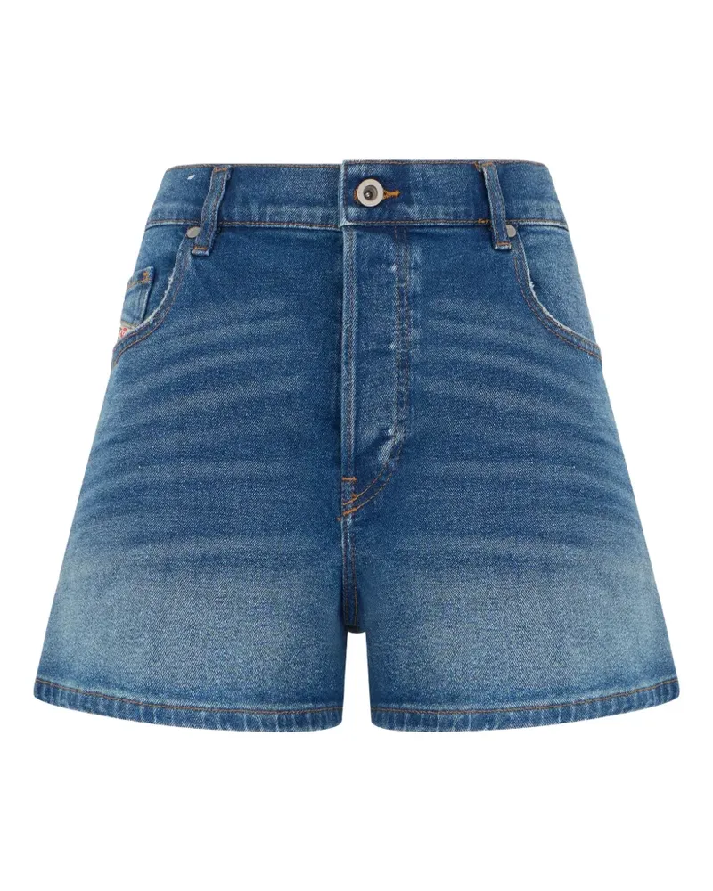 Diesel distressed high-waisted shorts - Blau Blau