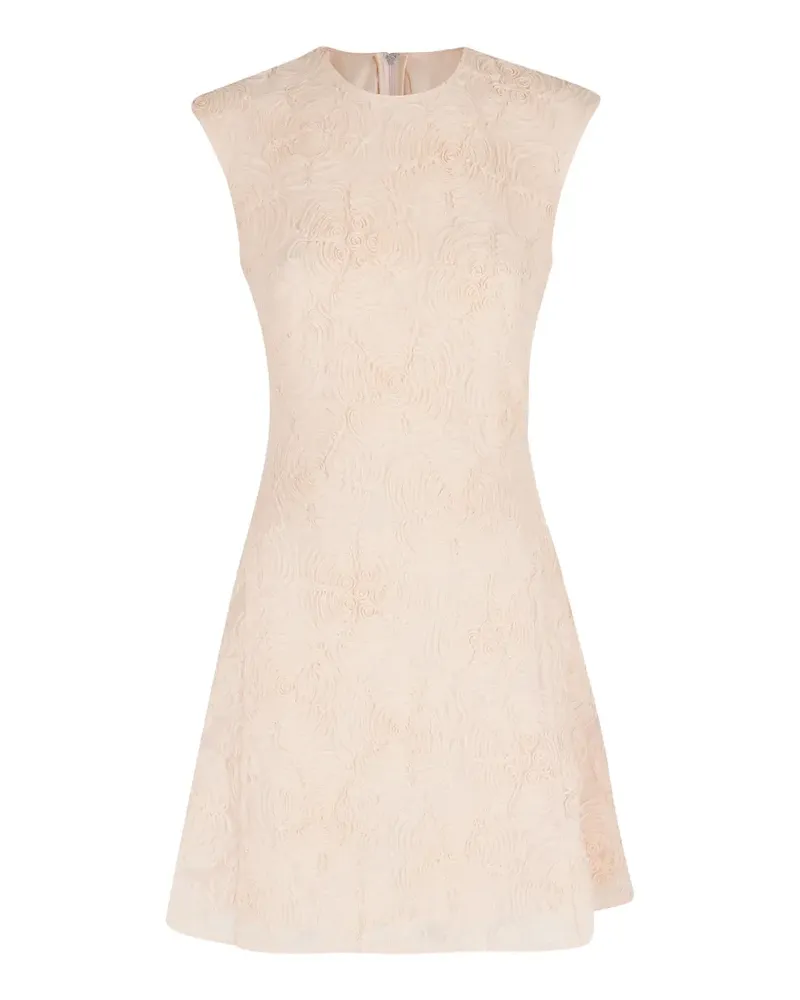 ROTATE Birger Christensen floral-detail sleeveless mini dress - Nude Nude
