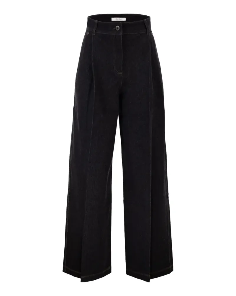 Max Mara Weite Five-Pocket-Jeans - Schwarz Schwarz