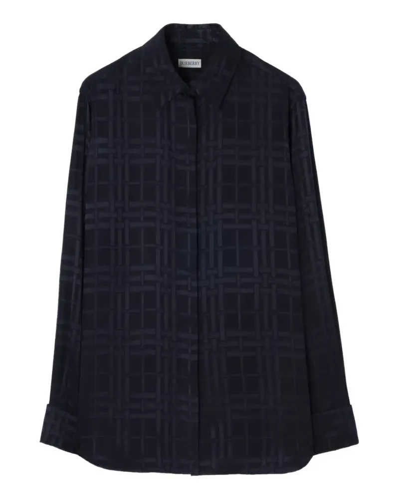 Burberry Gemustertes Hemd - Blau Blau