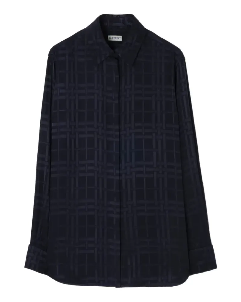 Burberry Gemustertes Hemd - Blau Blau