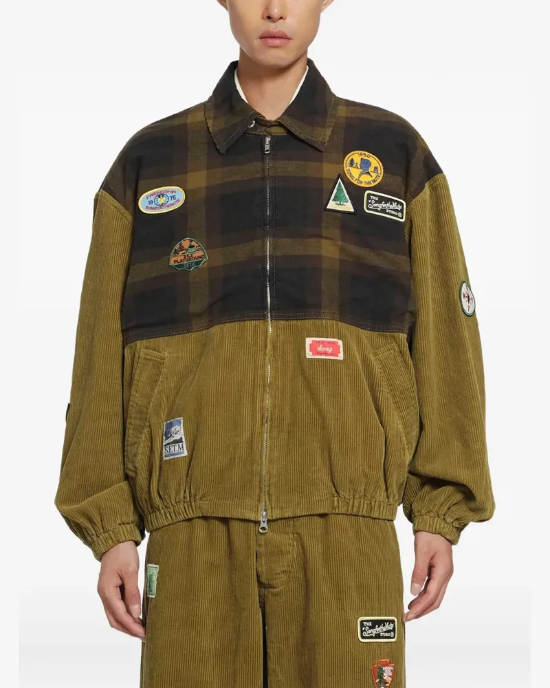 Song For The Mute Scout Cordjacke mit Patch - Gelb Gelb