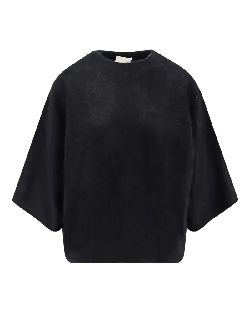 NUDE Kurzärmeliger Pullover - Schwarz Schwarz