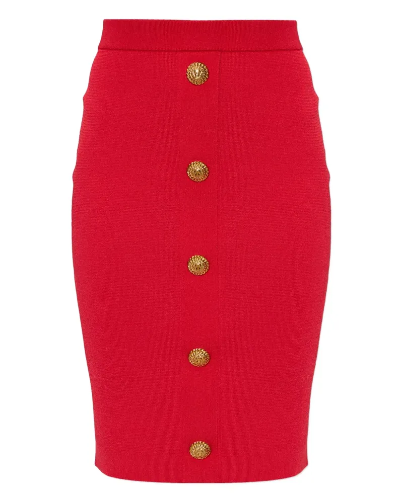 Balmain button mini skirt - Rot Rot