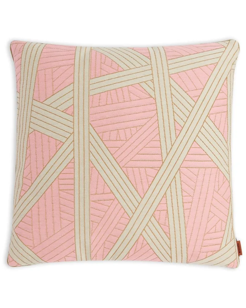 Missoni Home Gestreiftes Nastri Kissen - Rosa Rosa