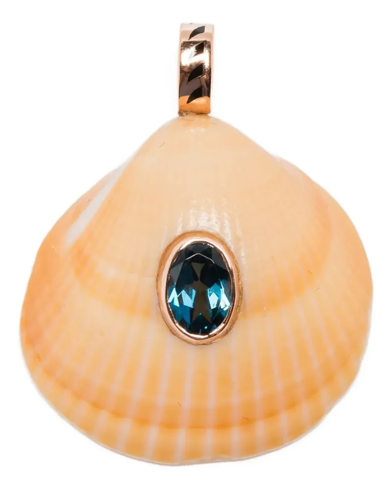 DEZSO 18kt Anadara Rotgoldanhänger - Rosa Rosa