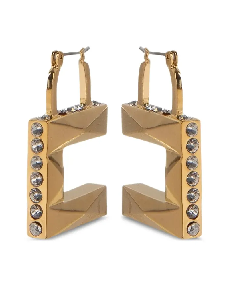 Elisabetta Franchi Ohrringe mit Kristallen - Gold Gold