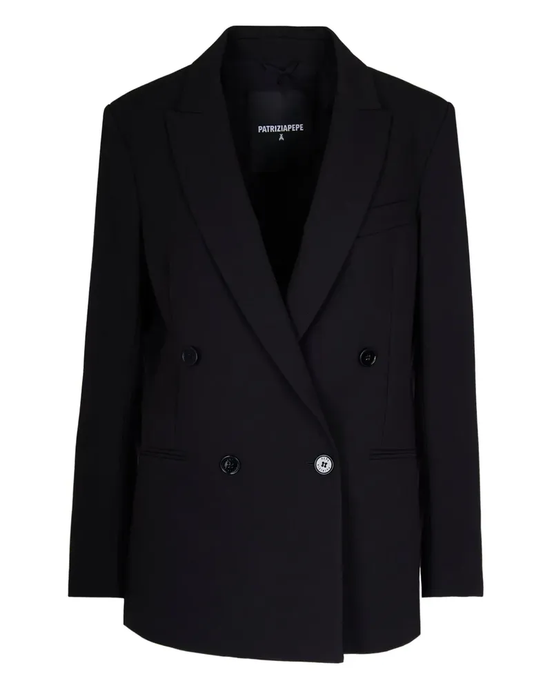 Patrizia Pepe double -breasted blazer - Schwarz Schwarz