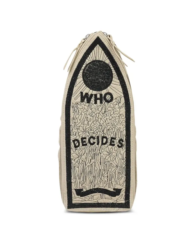 WHO DECIDES WAR Rucksack mit Logo-Stickerei - Nude Nude
