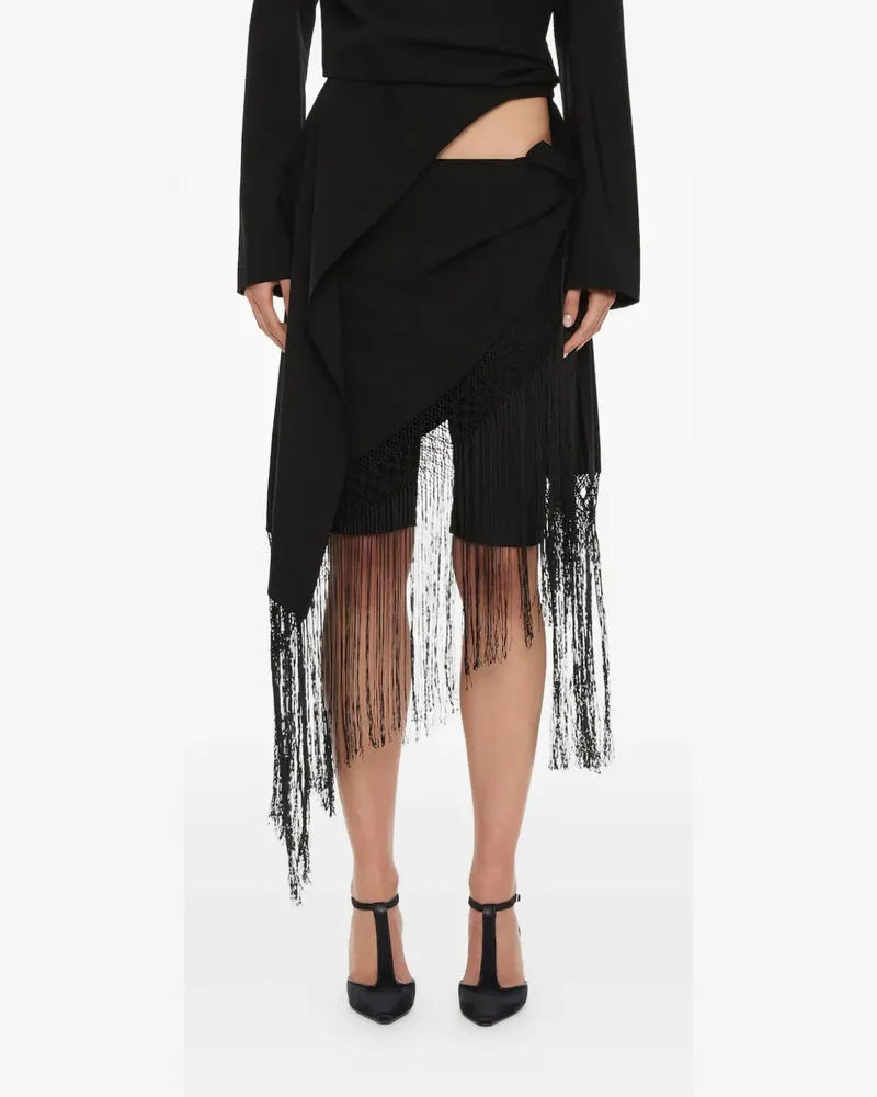 Christopher Esber Gewickelte Unravel Makramee-Shorts - Schwarz Schwarz