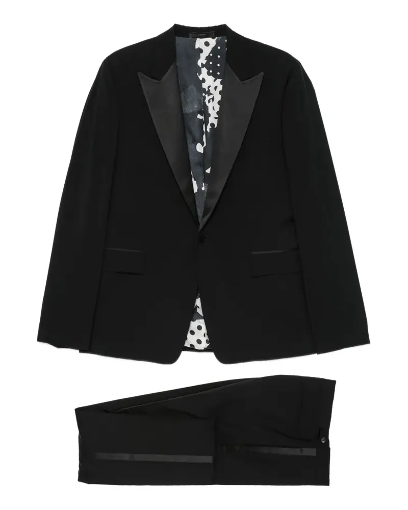Paul Smith Einreihiger Mantel - Schwarz Schwarz