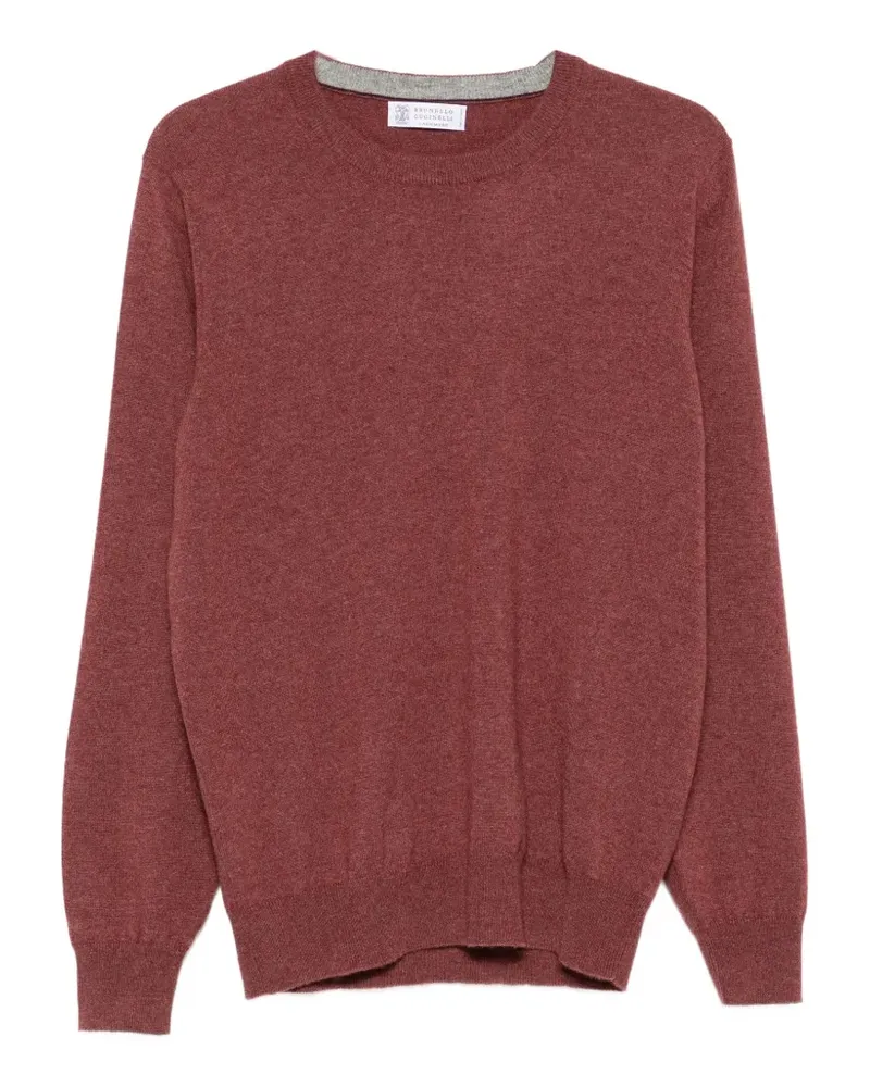 Brunello Cucinelli crew-neck long-sleeve sweater - Rot Rot