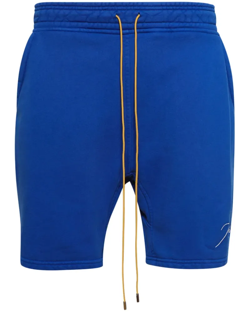 RHUDE Joggingshorts mit Kordelzug - Blau Blau