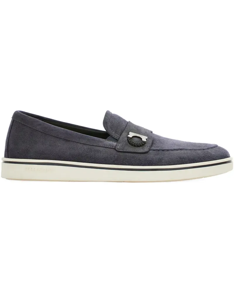 Ferragamo Loafer aus Wildleder - Grau Grau