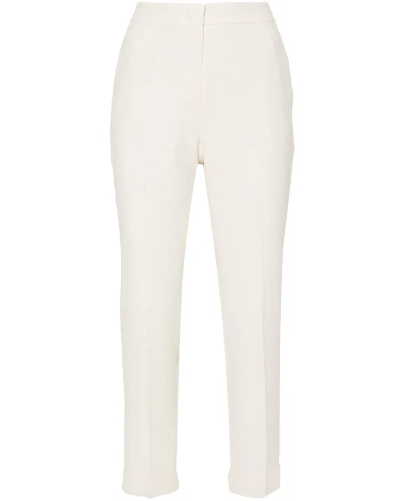 Etro Cropped-Hose mit hohem Bund - Weiß Weiß