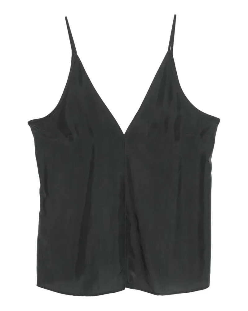 ALYSI Bluse mit V-Ausschnitt - Grau Grau