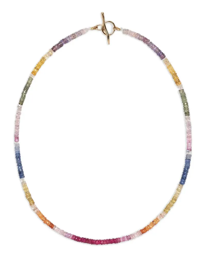 Lizzie Fortunato 14kt Gelbgoldhalskette mit Saphir Gold
