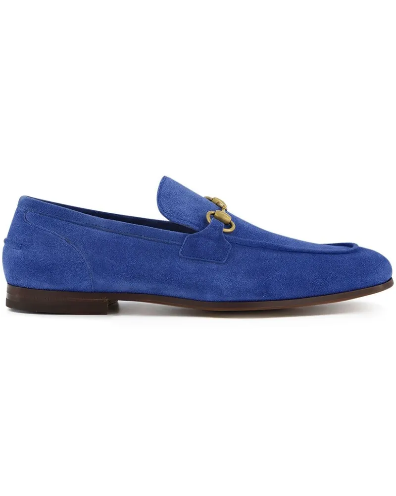 Gucci Jordaan Loafer aus Wildleder Blau