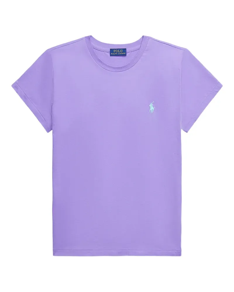 Ralph Lauren T-Shirt mit Polo Pony-Stickerei - Violett Violett