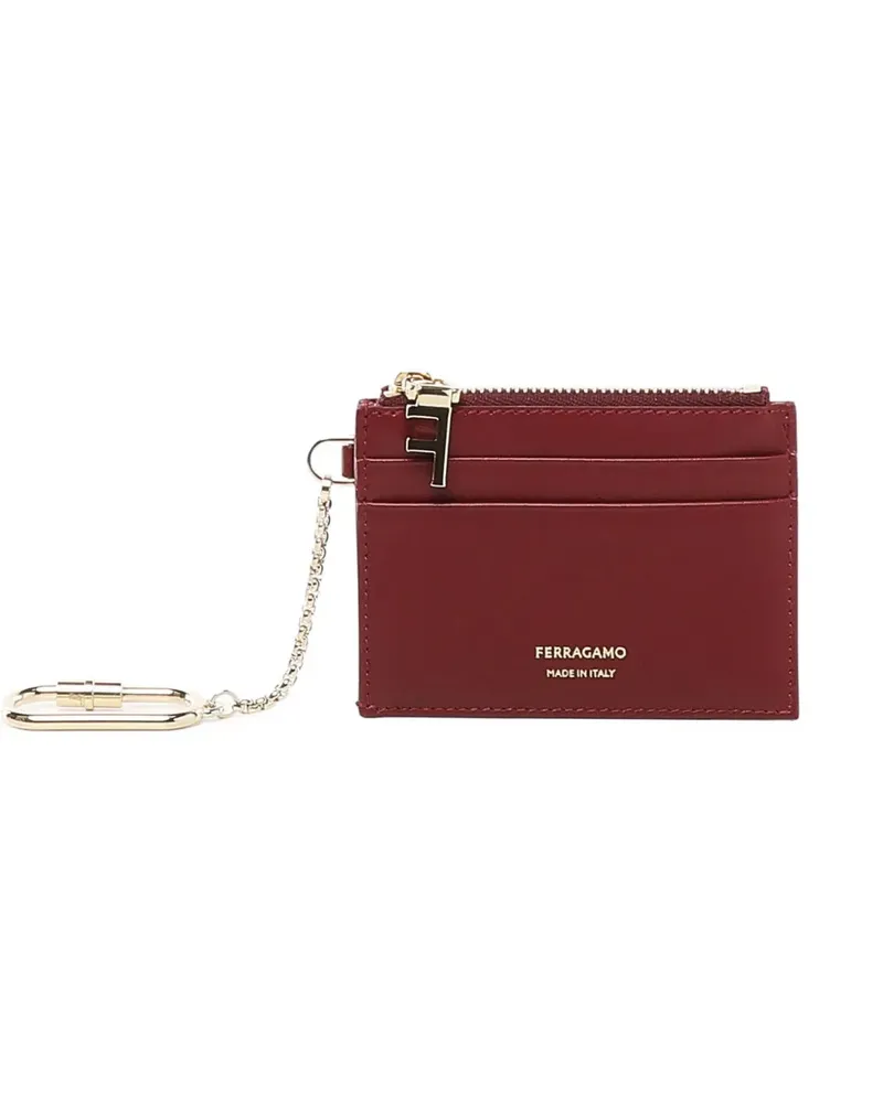 Ferragamo Kartenetui mit Reißverschluss - Rot Rot