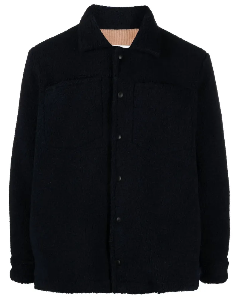 Ballantyne Hemdjacke aus Boucle - Blau Blau