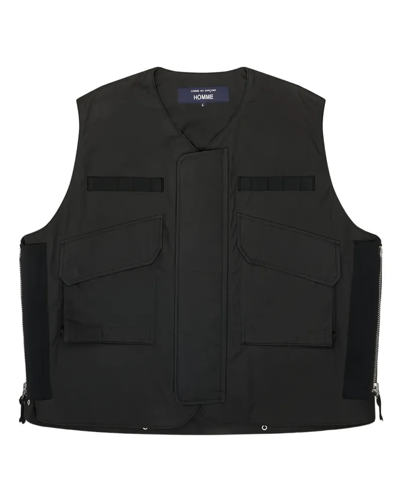 Comme des Garçons Weste mit Klappentasche - Schwarz Schwarz