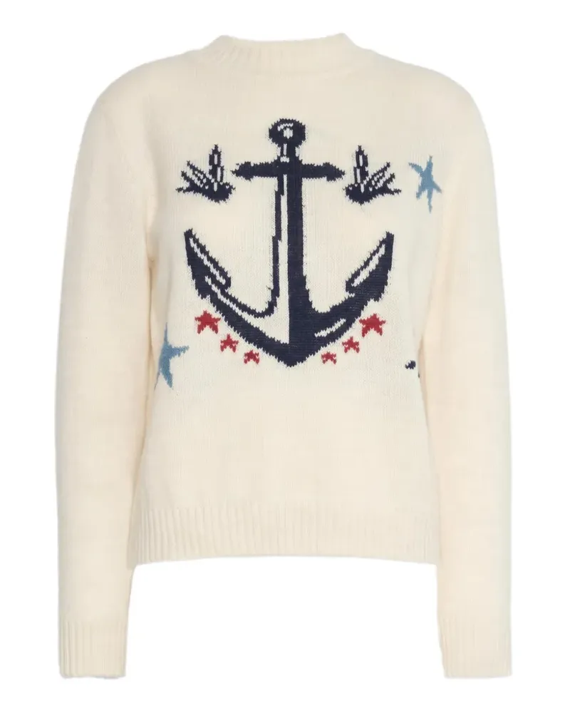 Max Mara alpaca and wool-blend yarn sweater - Nude Nude