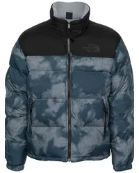 The North Face Gefütterte Jacke mit Logo-Stickerei Blau