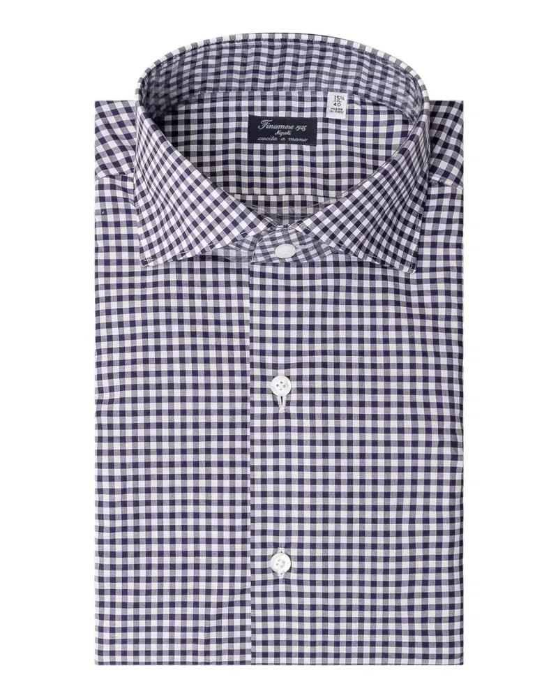 Finamore 1925 gingham-pattern shirt - Blau Blau