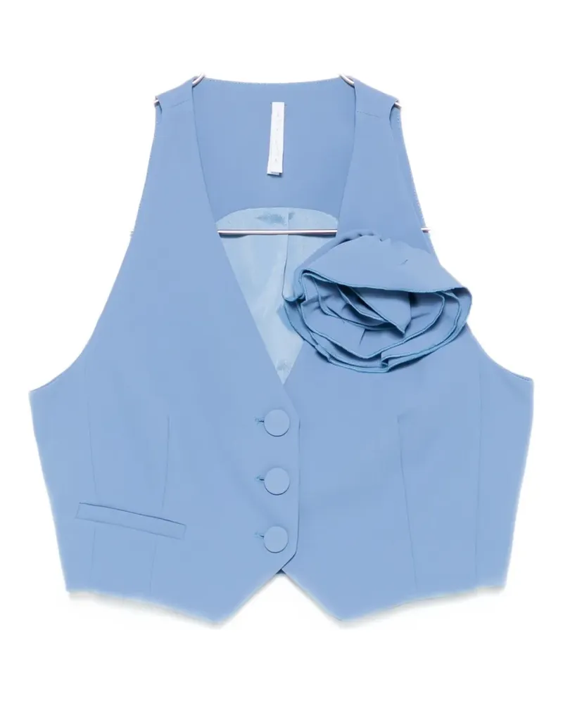 IMPERIAL floral-appliqué waistcoat - Blau Blau