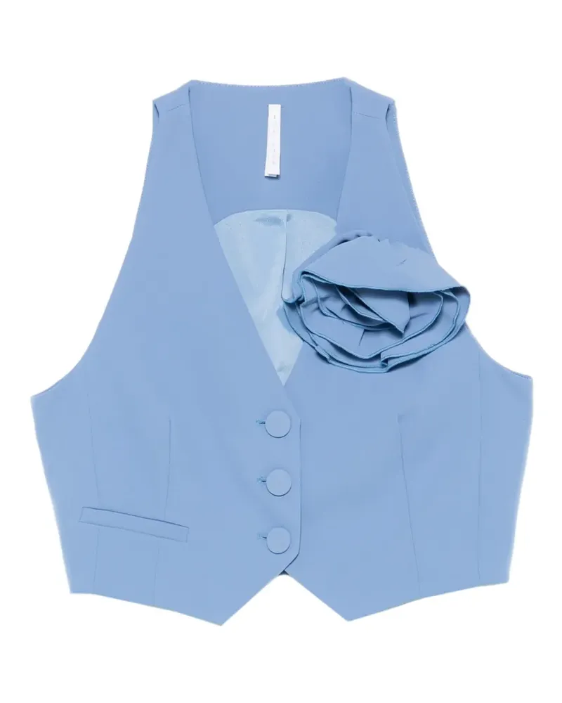 IMPERIAL floral-appliqué waistcoat - Blau Blau
