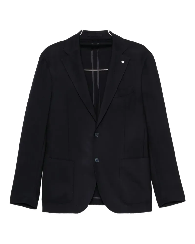 Luigi Bianchi Mantova single-breasted notch-lapel suit - Blau Blau