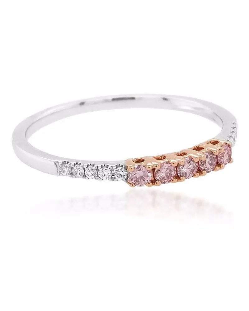 HYT Jewelry 18kt Goldring mit Argyle Pink Diamante - Silber Silber
