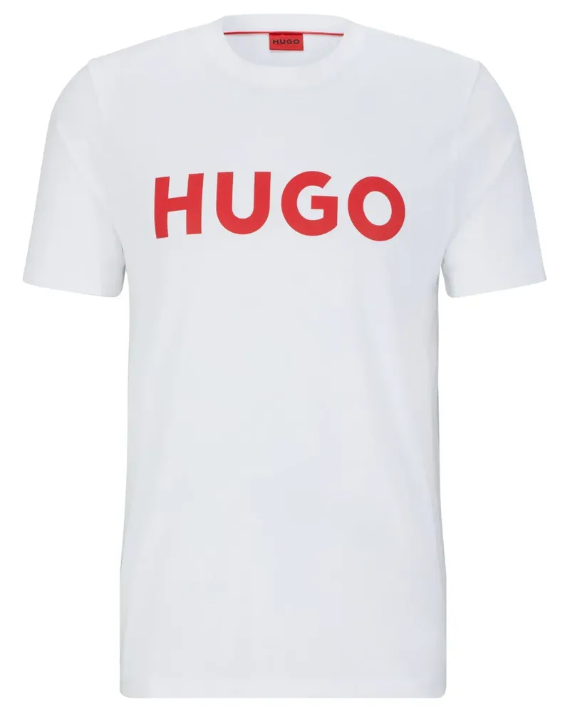 HUGO BOSS T-Shirt mit Logo-Print - Weiß Weiß